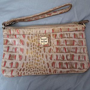 Dooney & Bourke Embossed Wristlet - Good Cond